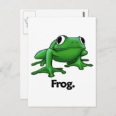 Froschfrosch. Postkarte (Vorne/Hinten)