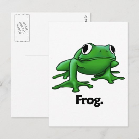 Froschfrosch. Postkarte (Vorne/Hinten)