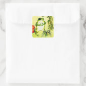 Froschfrosch Quadratischer Aufkleber (Tasche)