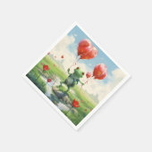 Froschfrosch Serviette (Ecke)