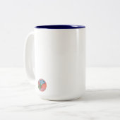 Froschfrosch-Tasse Zweifarbige Tasse (Vorderseite Links)