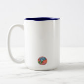 Froschfrosch-Tasse Zweifarbige Tasse (Links)