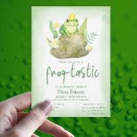 Froschfrosch-Tastic-Babydusche mit Aquarellfarbe