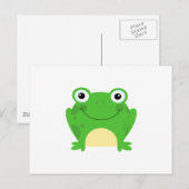 Froschfrösche Amphibien Niedlicher Cartoon Tier Postkarte (Vorne/Hinten)