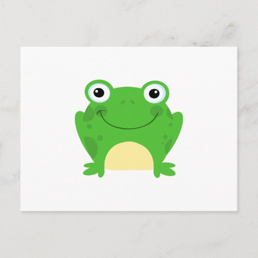 Froschfrösche Amphibien Niedlicher Cartoon Tier Postkarte (Vorderseite)