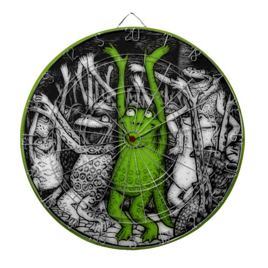 Froschfrosche Dartscheibe (vorne)