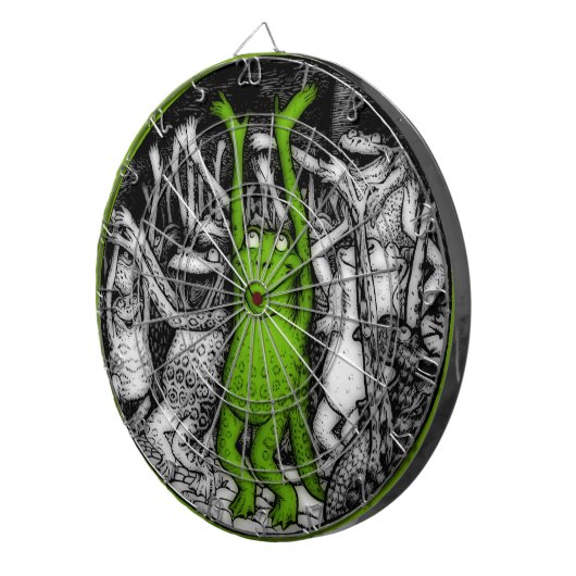 Froschfrosche Dartscheibe (Vorderseite rechts)