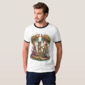 Froschfrösche formen Fantastische Froggy Band T-Shirt (Vorne ganz)