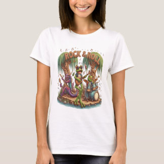Froschfrösche formen Fantastische Froggy Band T-Shirt