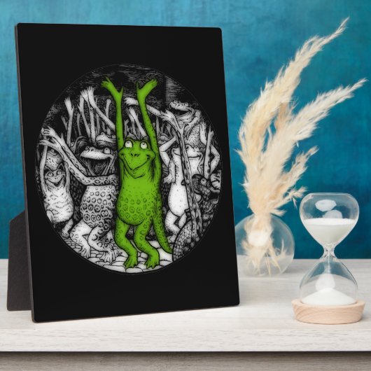 Froschfrosche Fotoplatte (Seite)