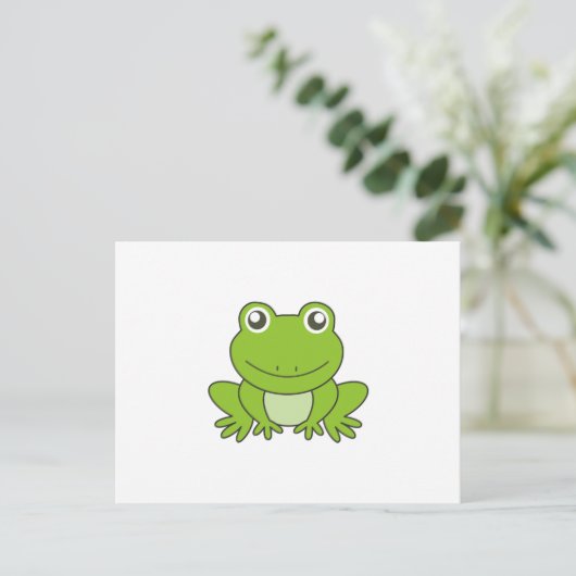 Froschfrösche Funny Animal Friends for Kids Postkarte (Stehend Vorderseite)