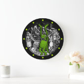 Froschfrosche Große Wanduhr (Zuhause)