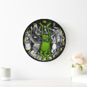 Froschfrosche Große Wanduhr (Zuhause)