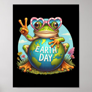 Froschfrösche Kinder Männer zum Welttag der Frauen Poster