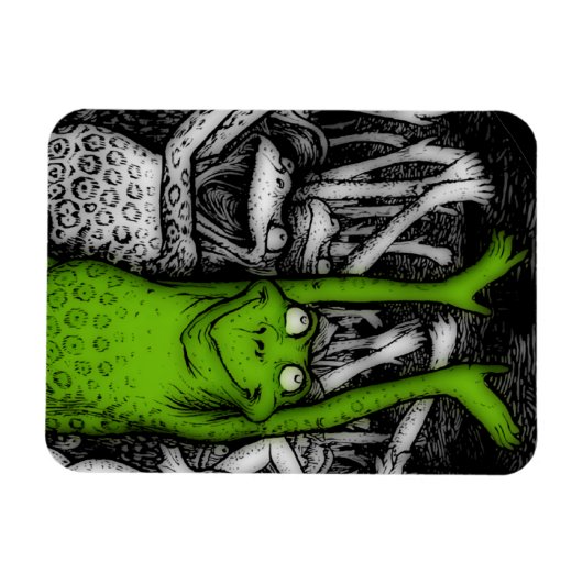 Froschfrosche Magnet (Horizontal)