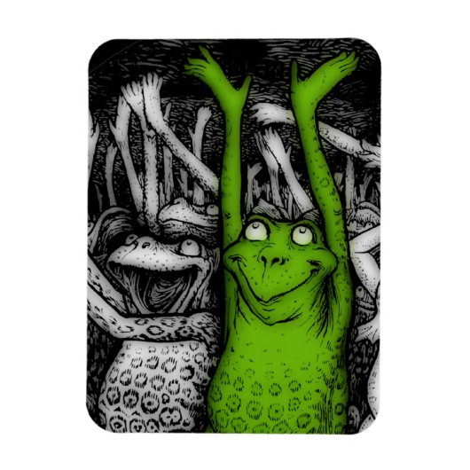 Froschfrosche Magnet (Vertikal)