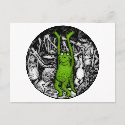 Froschfrosche Postkarte (Vorderseite)