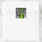 Froschfrosche Quadratischer Aufkleber (Tasche)