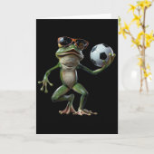 Froschfußball  karte (Gelbe Blume)