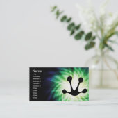 Froschfussdruck Visitenkarte (Stehend Vorderseite)