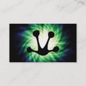 Froschfussdruck Visitenkarte (Rückseite)