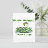 Froschgefühl Postkarte (Stehend Vorderseite)