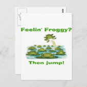 Froschgefühl Postkarte (Vorne/Hinten)