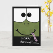 Froschgesicht Karte (Gelbe Blume)