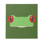 Froschgesicht Notizblock (Vorderseite)
