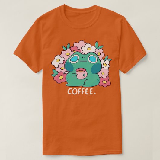 Froschgetränke Kaffee T-Shirt (Design vorne)