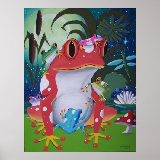 Froschgewächse Poster (Vorne)