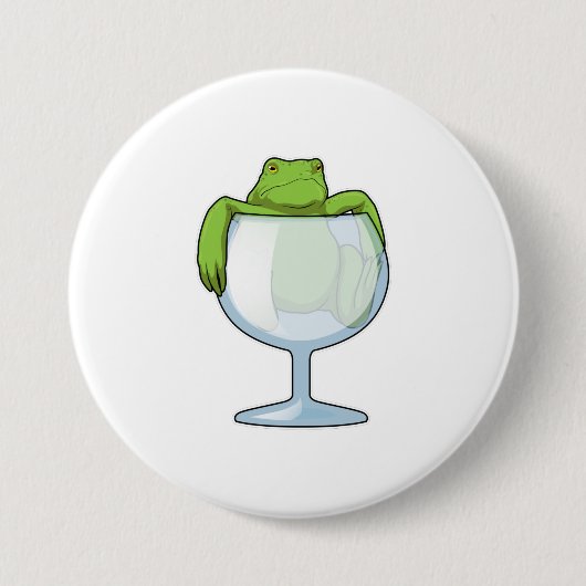 Froschglas Button (Vorderseite)