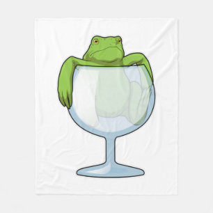 Froschglas Fleecedecke