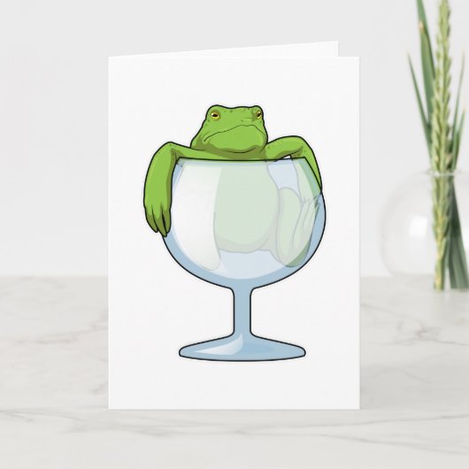Froschglas Karte (Vorderseite)