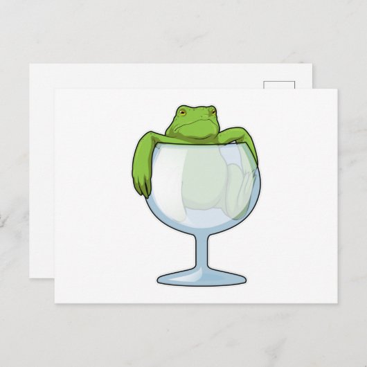 Froschglas Postkarte (Vorne/Hinten)
