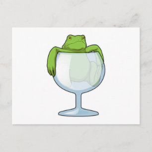 Froschglas Postkarte