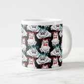Froschgläser-Muster Jumbo-Tasse (Vorderseite Rechts)