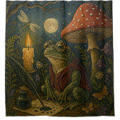 Froschgrund Duschvorhang (Vorderseite)