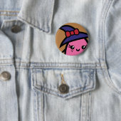 Froschhexe - Halloween Button (Beispiel)