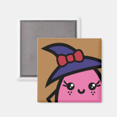 Froschhexe - Halloween Magnet (Vorderseite/Rückseite)