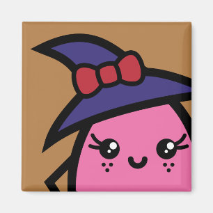 Froschhexe - Halloween Magnet