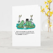Froschhochzeit Karte (Gelbe Blume)