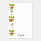 Froschhühner-Erdbeere Post-it Klebezettel (Vorderseite)