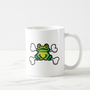 Froschiger Frosch Totenkopf Kaffeetasse