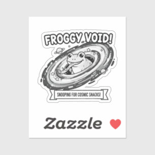 Froschiger Leerzeichen Lustiger Weltraumfrosch Car Aufkleber