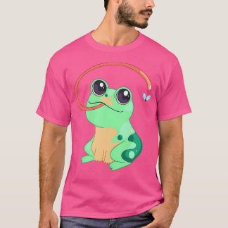 Froschinsektenfliegenfänger Langzunge Niedlich grü T-Shirt