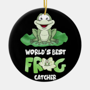 Froschjäger der Welt Keramik Ornament