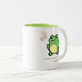 Froschkaffee-Tasse Zweifarbige Tasse (VorderseiteRechts)
