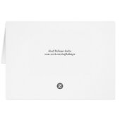 Froschkarte, Frosch auf einem großen grünen Blatt (Rückseite Horizontal)