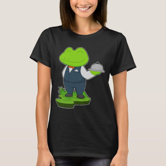 Froschkellner Servierplatte T-Shirt (Vorderseite)